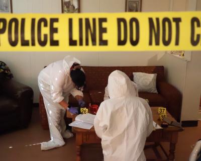 Hamline's Crime Scene House