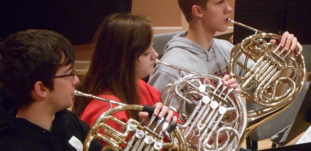 Hamline Wind Ensemble playing at Sundin Music Hall