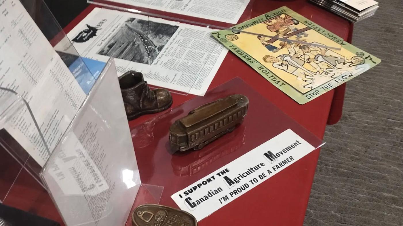 Farm aid information and brass implements