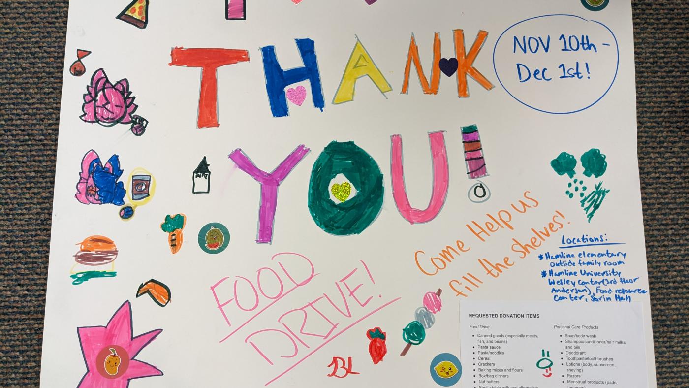 Hamline-to-Hamline food drive