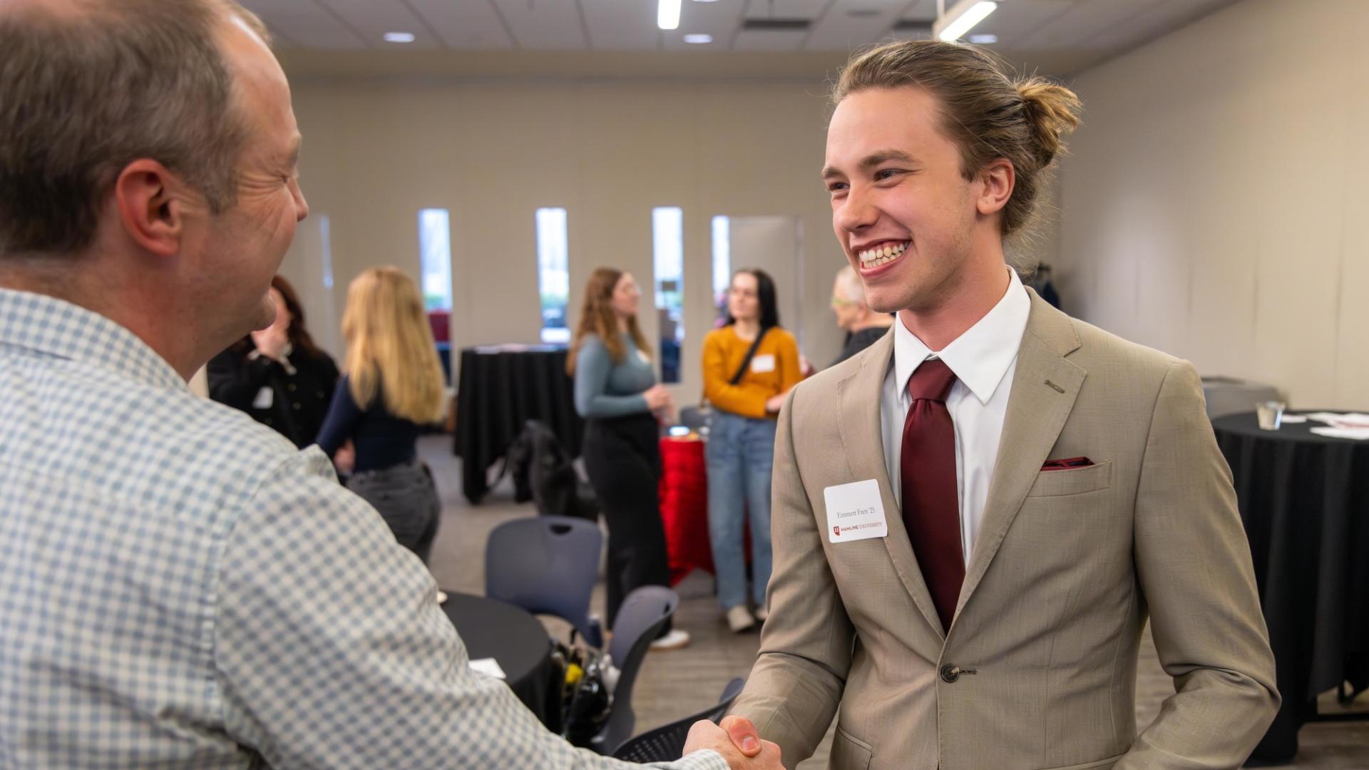 Emmett Frett at Networking event