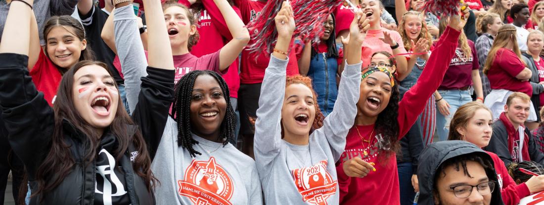 Hamline students at homecoming