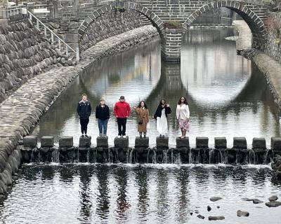 Hamline students at Hiroshima