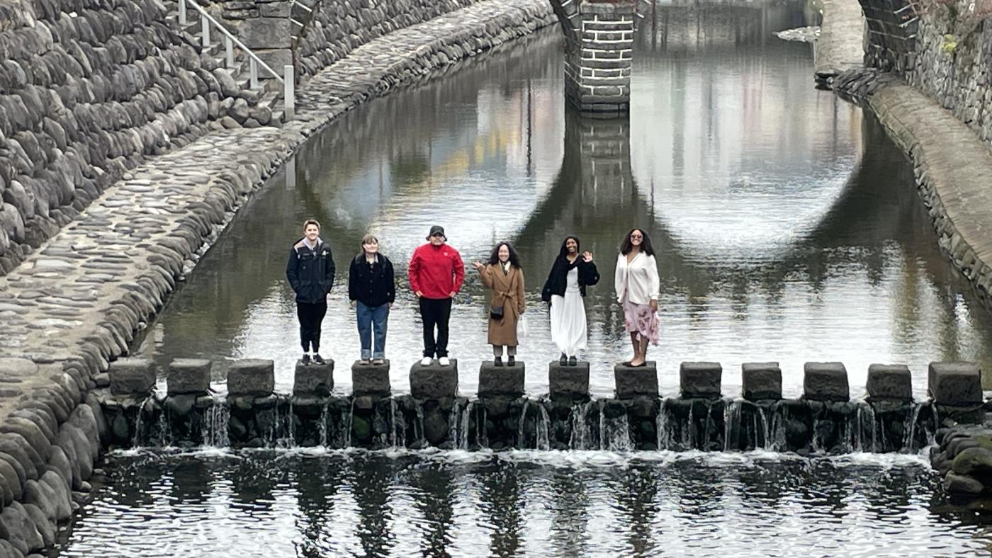 Hamline students at Hiroshima