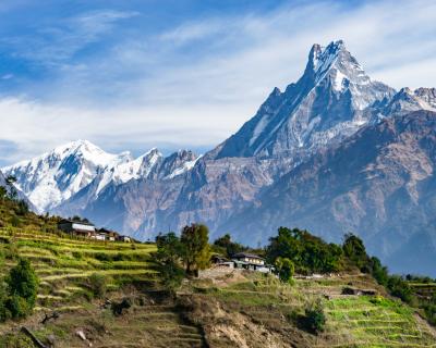 Mountains in Nepal (stock)