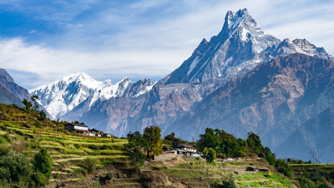 Mountains in Nepal (stock)