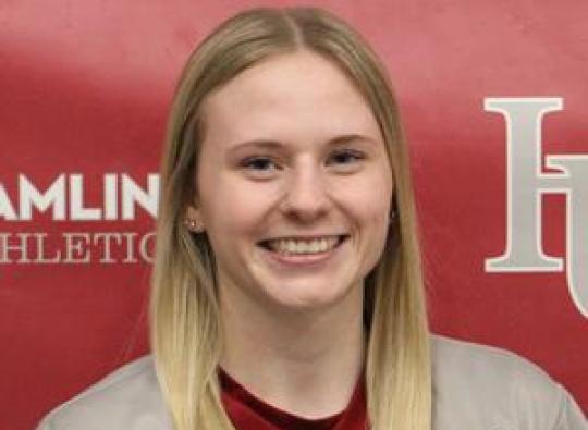 Jenna Rubbelke, Exercise Science major at Hamline