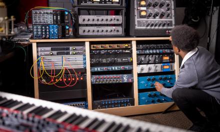 Equipment used in Hamline's Music Production studio (Music Production Major)