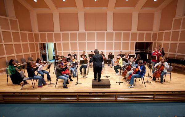 Student ensemble concert at Sundin Music Hall